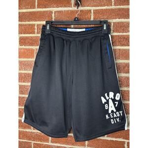 Aeropostale Men’s Mesh Shorts Black Pockets Small